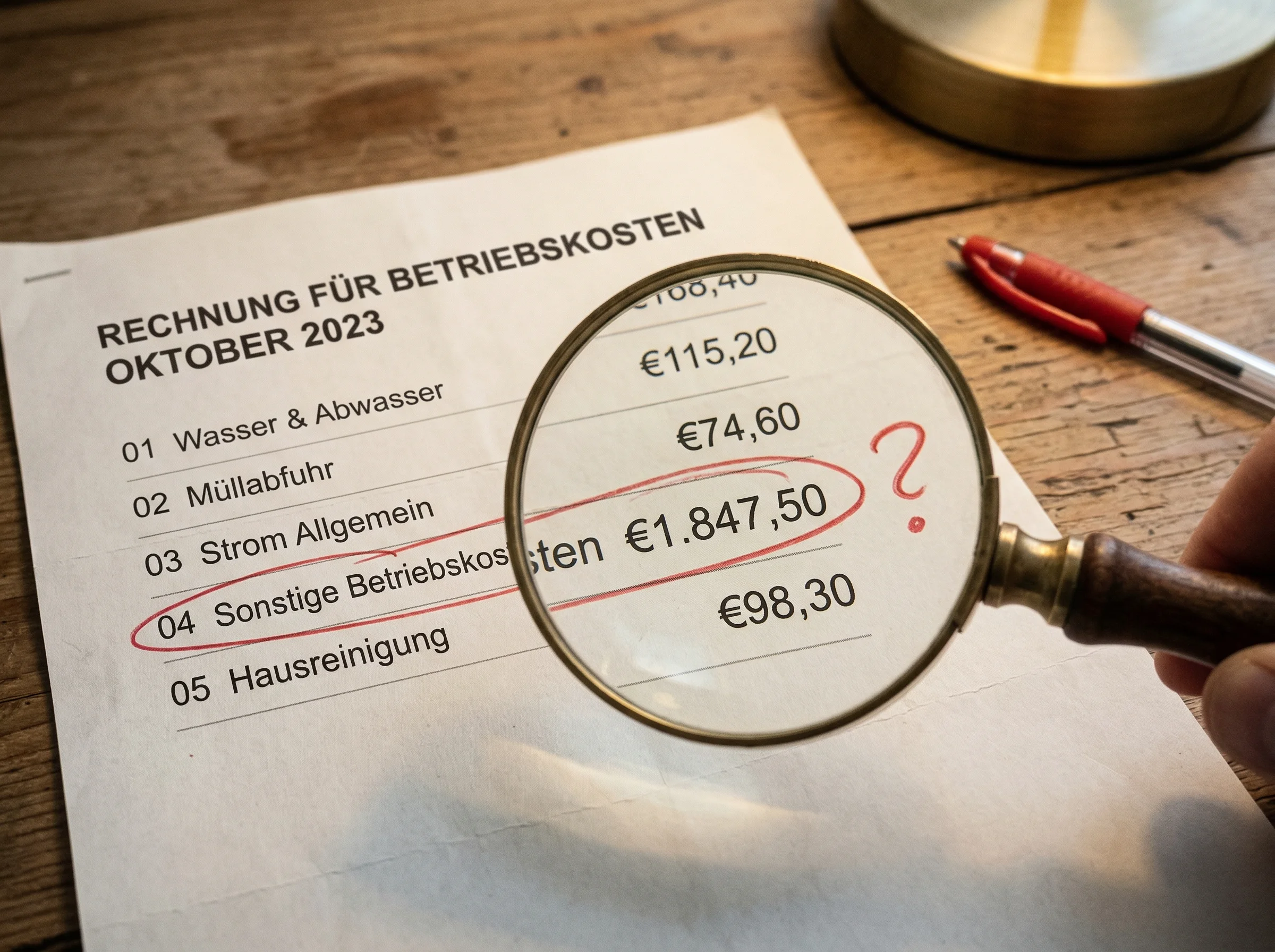 Sonstige Betriebskosten in der Nebenkostenabrechnung - was ist erlaubt und was nicht